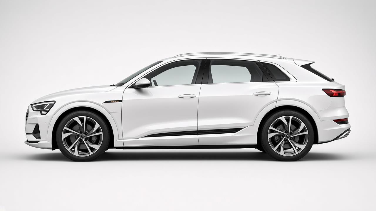 Audi e-tron 55 — Left side